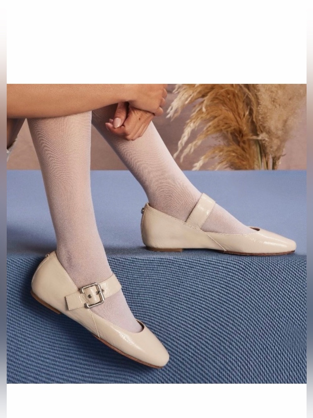 DONALD PLINER LIANE PATENT LEATHER MARYJANE FLAT PREPPY COMFORT MINIMALIST